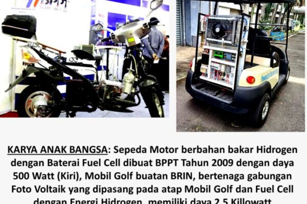 Indonesia Terus Kembangkan Energi Hidrogen dan Teknologi Fuel Cell